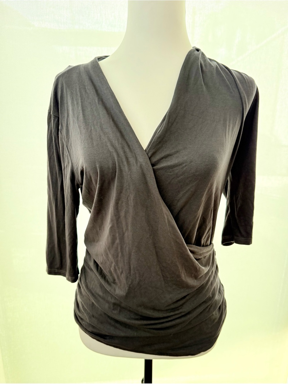 NWT Michael Stars Anne Surplice Faux Wrap Top